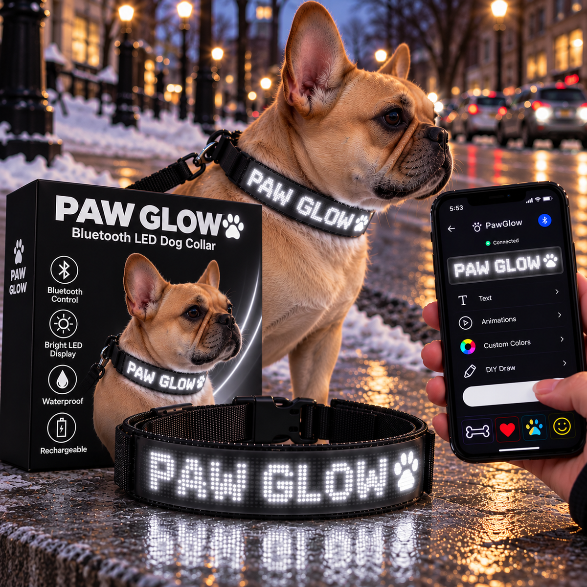 Paw Glow LED Collar