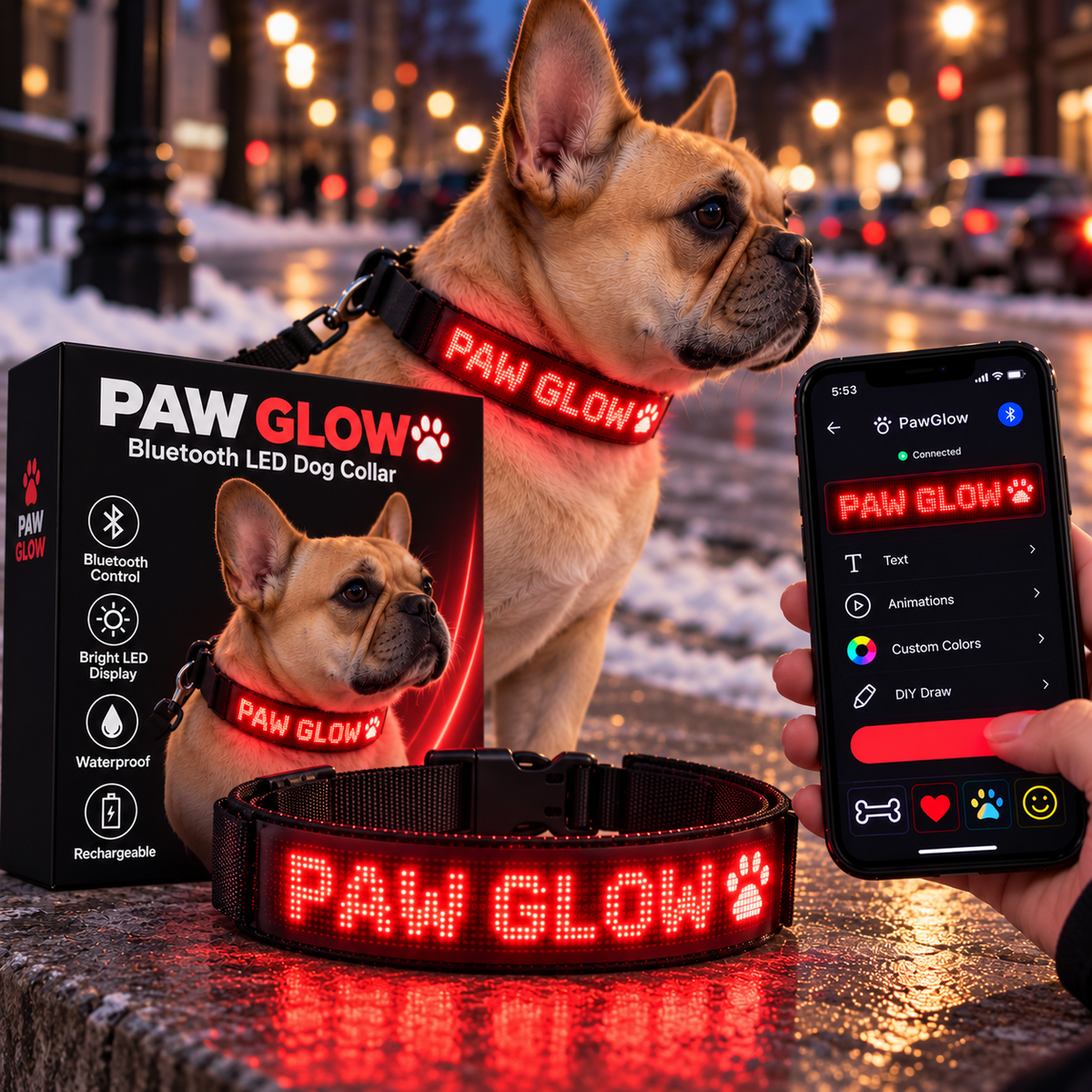 Paw Glow LED Collar