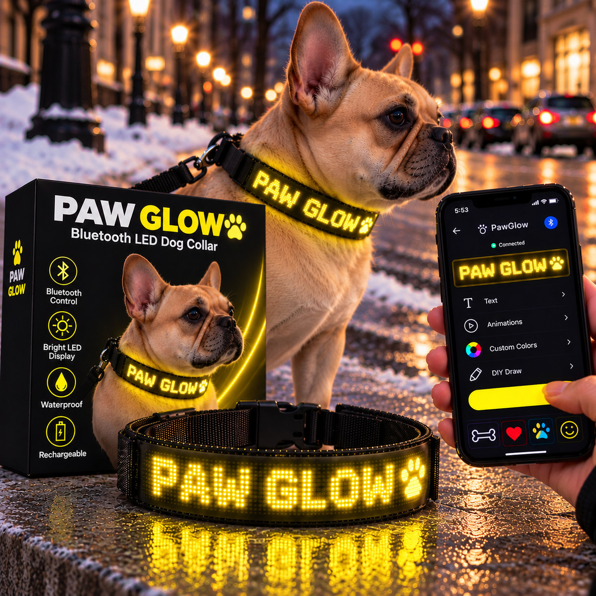 Paw Glow LED Collar